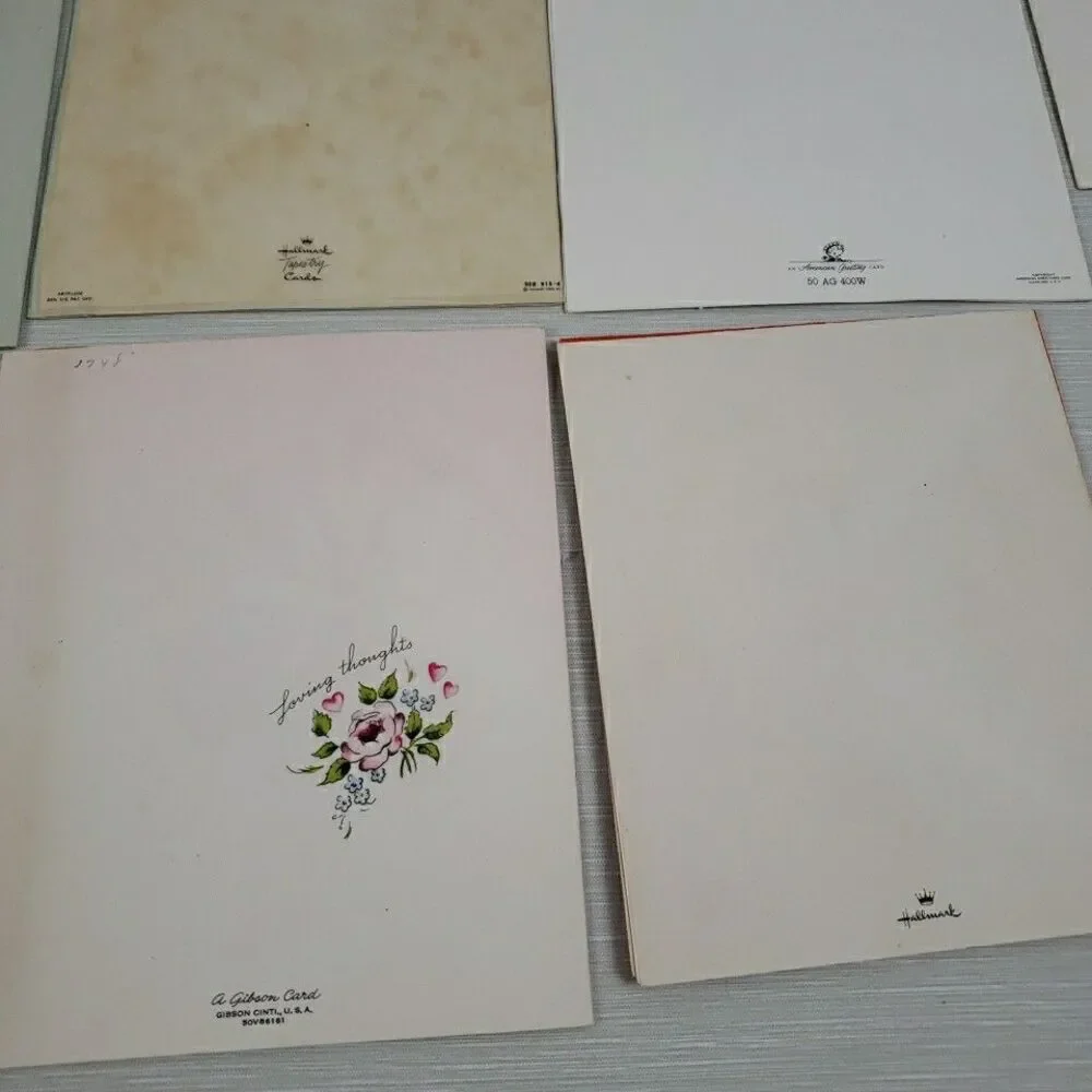 VTG Valentine Birthday Anniversary Cards 26 Used Norcross Gibson Hallmark MCM